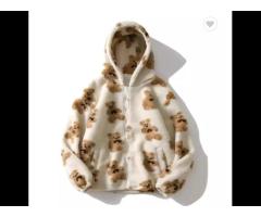 2023 men coral fleece jacket cardigan zipper up mens customization hoodies jackets - Image 3