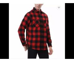 China Kamu factory cross-border men's plaid shirt flannel brushed warm men's casual shirt - Image 3