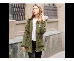 2021 Ladies Parka Winter Jacket Women Warm Fleece Long Casual Plus Size Cotton Padded Jacket