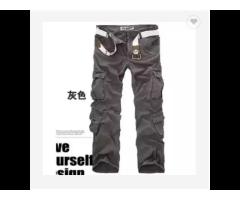 Custom Logo fashion mens Cargo Pants With Side Pocket 100% Cotton work cargo Pants - Image 3