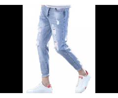 New Men's Jeans 2021 Casual Wear Best Quality Jeans Fashion Design Solid Skinny Ripped Denim Jeans - Image 3