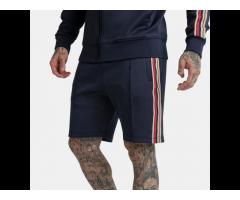 Men Shorts Set Jean Custom Logo Wholesale Drawstring Loose Casual Pants Solid Color
