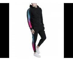 New 2021 Designs Mens Training Cargo Tracksuits Set Athletic Sports Sweat Suits with Side Striped
