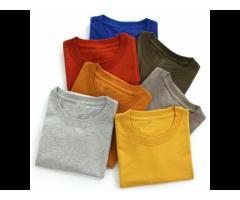 Factory direct sales 265g solid color men's t-shirts custom t shirt short sleeve T-shirt for men