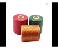 In stock 210D/16 1.0mm Hand-sewn Leather thread flat wax thread Polyester Waxed sewing
