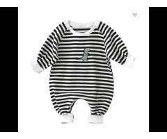 New Design spring autumn baby cute striped dinosaur climbing suit dinosaur embroidery baby - Image 2