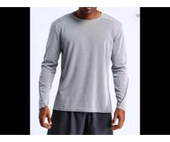 Men's Long Sleeve T-shirts Loose Breathable Outdoor Crew Neck Sweatshirt Men Fitness Shirts