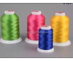 120D/2 4000m 27tex 110ticket China price industrial polyester embroidery machine thread