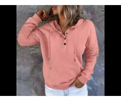2023 The most fashionable ladies pure cotton hoodie casual spring and autumn - Image 2