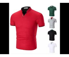 XIANGHUI Can custom logo New Arrival Summer Men's Polo Shirt with Sleeves and Half Collar