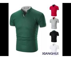 XIANGHUI Can custom logo New Arrival Summer Men's Polo Shirt with Sleeves and Half Collar - Image 2