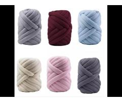 Wholesale Core Yarn Cotton Tube Yarn Acrylic Tube Chunky Yarn For Hand Knitting Blanket Washable