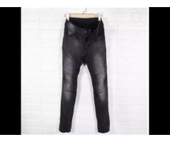 Men's Slim Biker Jeans Moto Denim jeans black Trousers Cotton Elastic Slim Fit summer pants