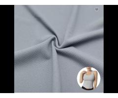 74%Nylon 26%Spandex Plain Dyed Weft Knitted Ribbed Fabric For Yoga Sportswear - Image 2