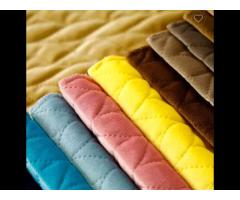 OKL42109 Ultrasonic Embossing Quilting Velvet Fabric Fancy Sofa Embossing Velvet Upholstery Fabric