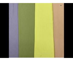 Popular Good Quality Colorful Good Drape Effect Polyester Spandex Rib Knit Fabric `