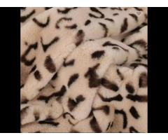 High Quality Cheap Factory wholesale 100% polyester flesh-colored spandex rabbit fur plush fabric