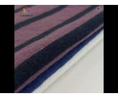 JYY Wholesale Custom Premium Soft Knit 100% Single Jersey Stripe Knit Fabric Cotton - Image 2