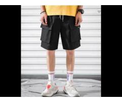 wholesale outdoor athletic plain pocket shorts cargo shorts knee length for men streetwear