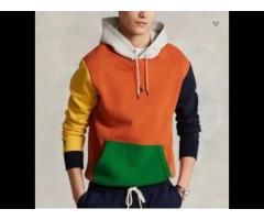 Custom cut and sew hoodie color block hoodie men hoodie multi color