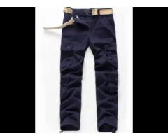 Mens Cargo Work Pants Outdoor Jogging Hiking Casual Pants Trousers - Image 2