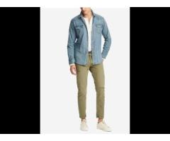 Diznew Bulk Wholesale Slim fit casual button mens jeans denim shirt - Image 3