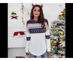 2022 New Design Fashionable Casual Ladies Printed Oversize Long Sleeve T Shirt Women Tops