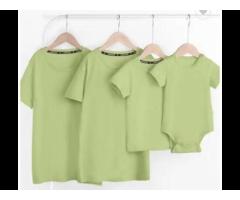 Summer Wholesale Parent-Child Clothing Tops Family Couple Matching Large size T Shirt Outfits - Image 1