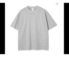 short sleeve tshirt 250gsm washed vintage cotton custom tshirt - Image 1