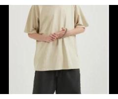 short sleeve tshirt 250gsm washed vintage cotton custom tshirt - Image 3