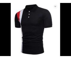 Custom logo printed short sleeve fashion embroidered 100% cotton gofl men's polo t shirts - Image 1