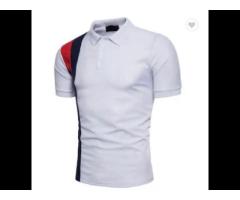Custom logo printed short sleeve fashion embroidered 100% cotton gofl men's polo t shirts - Image 2