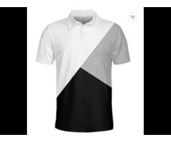 Printing Mens Polo Shirt 100% Polyester Spandex Golf Polo Shirts High Quality - Image 1