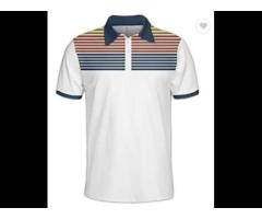 Printing Mens Polo Shirt 100% Polyester Spandex Golf Polo Shirts High Quality - Image 2