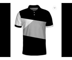 Printing Mens Polo Shirt 100% Polyester Spandex Golf Polo Shirts High Quality - Image 3