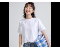 New product Women short sleeve crop top cotton t shirt solid color custom logo - Image 3