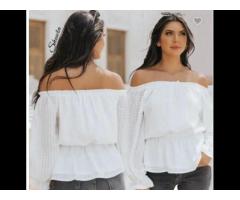 High Quality Loose Long Sleeve Blouse Women Tops Solid Color Casual Elegant Woman Blouse - Image 3