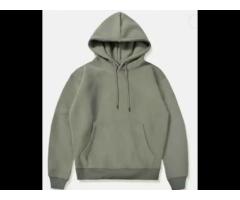 Custom high quality white neutral heavyweight blank puff print hoodie for men - Image 4