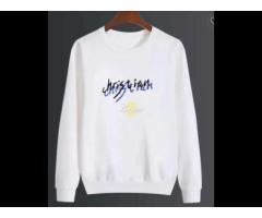 Couples Customize Logo White Hoodie Clothing Famous Brand Luxe Sweatshirt - Image 1