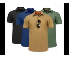 Custom Logo Polyester Cotton Men's Polo T Shirts Plain Casual Simple Polo Shirt For Men - Image 4