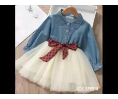Children clothing 2023 new autumn fashion sunny girl dress clothes sets ages 1-8 years old