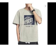 Men t-shirt Wholesale Fashion 100% Cotton Cheap Men's Street Wear Printed Round Neck t-shirt - Image 2
