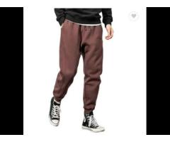 Customized Logo Mens 100% Cotton Embroidered Pant for Men Printing sweat Sweatpants - Image 1