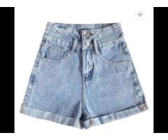 Women's high-waisted shorts summer on new Women's jeans Pants with pocket