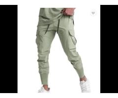 Wholesale Fitness Sports Multi Side Pocket Trousers Jogging Camouflage Jogger Pants