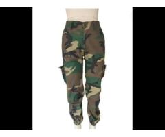 Wholesale fashion camo cargo pants with pockets camouflage casual pants for women 2023 - Image 1