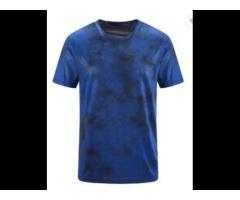 Wholesale T Shirts Latest Casual Fitness Gym Workout Round Neck Printed T Shirts For Men - Image 2