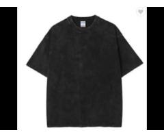 Blank 200gsm 100% Cotton Oversized Tshirt Acid Washed Custom Logo Graphic Plus Size