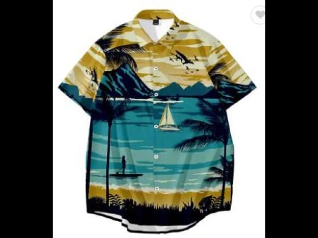 Best Men's Summer Men Bulk Hawaiian Shirts, Wholesale Genuine Custom Print - 1