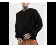 100% Cotton Crewneck Pullover Blank Hoodie Sweatshirts Men Oversize Hoodies - Image 1